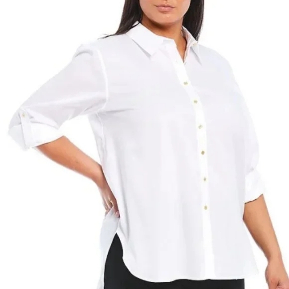 Calvin Klein Crisp White Shirt..size:L